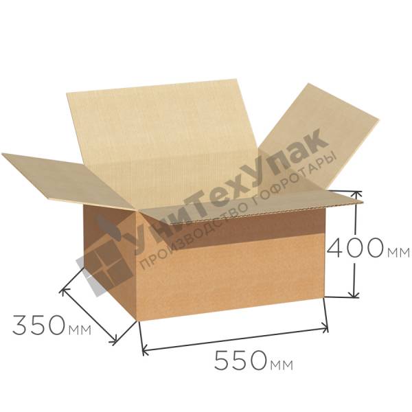Гофрокороб 550*350*400 мм П-32 бурый
